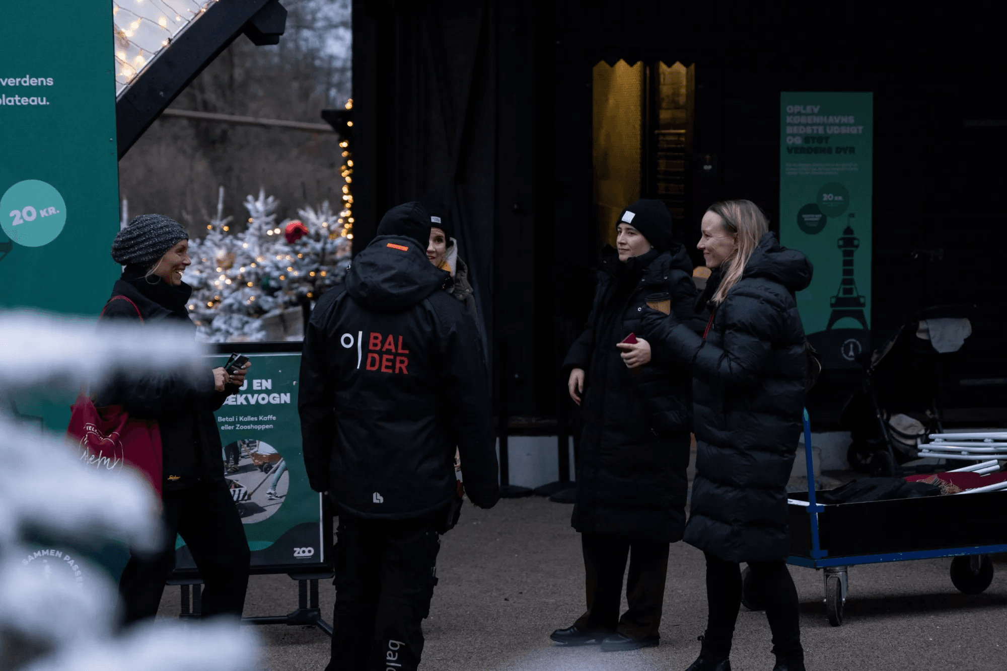 Balder-medarbejdere i København ZOO i forbindelse med Balders julearrangement