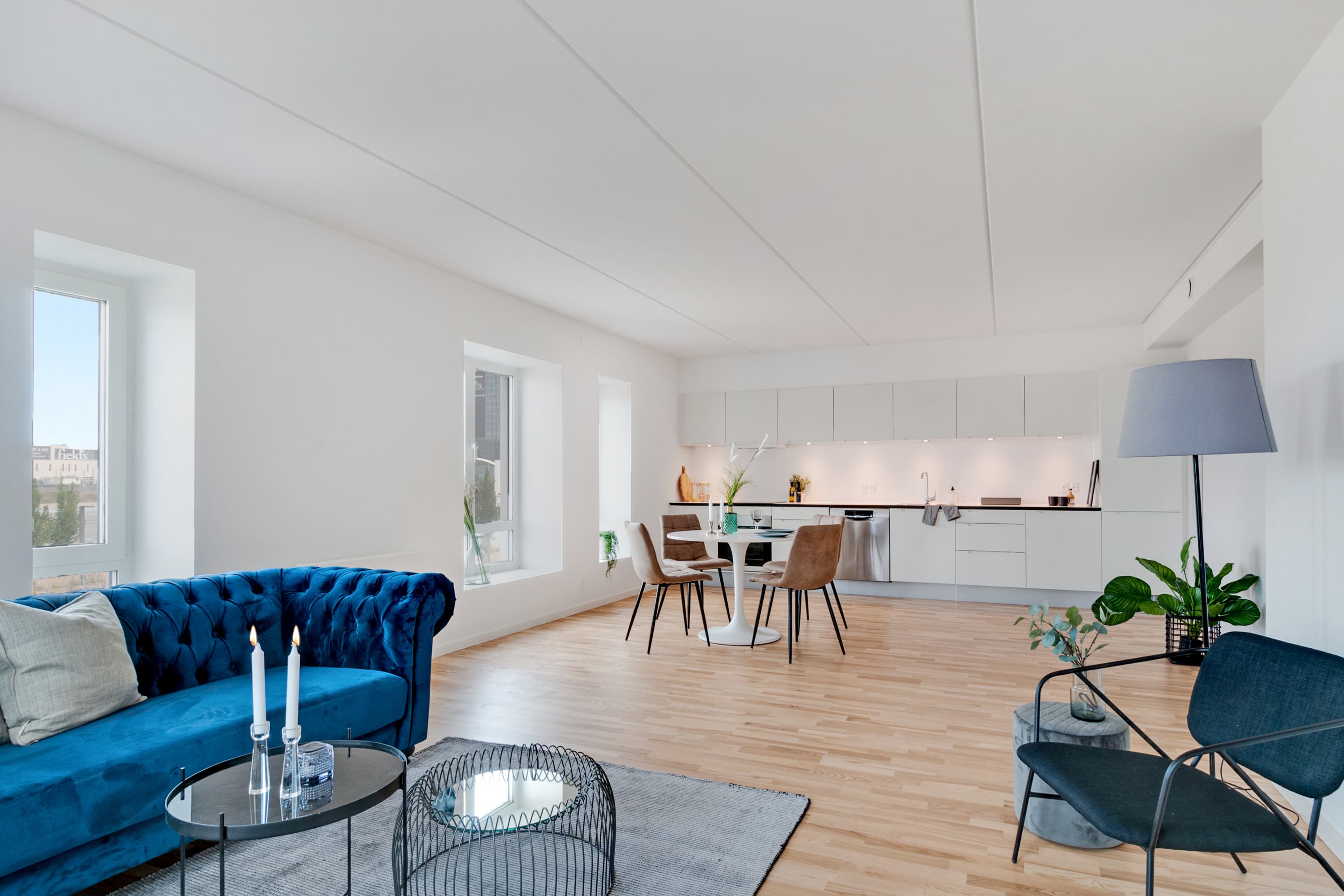 Stor 3 værelses lejlighed tæt på Fields og Metro 2