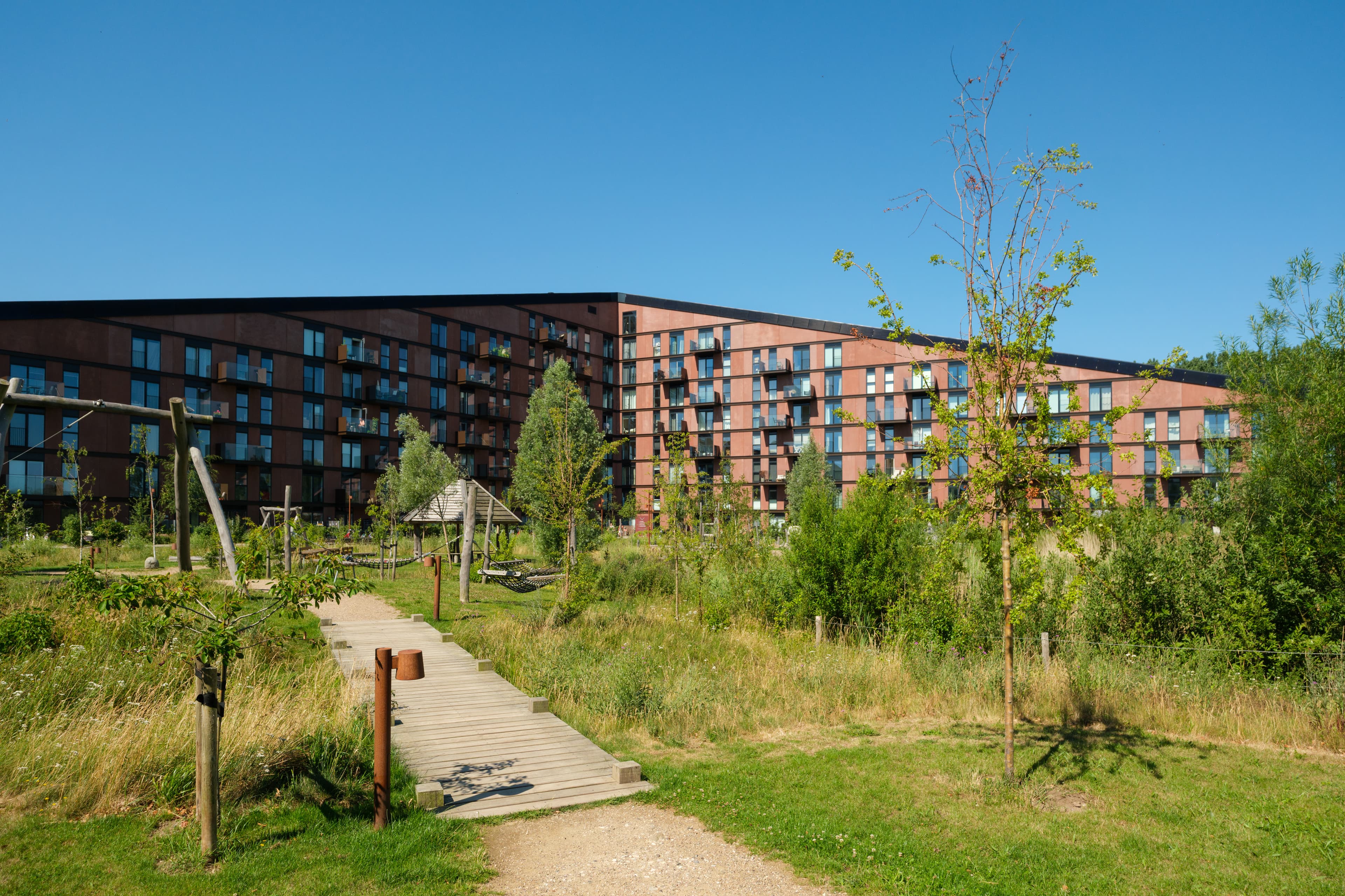 Gårdmiljø på ejendommen Green Hills i Solrød Syd