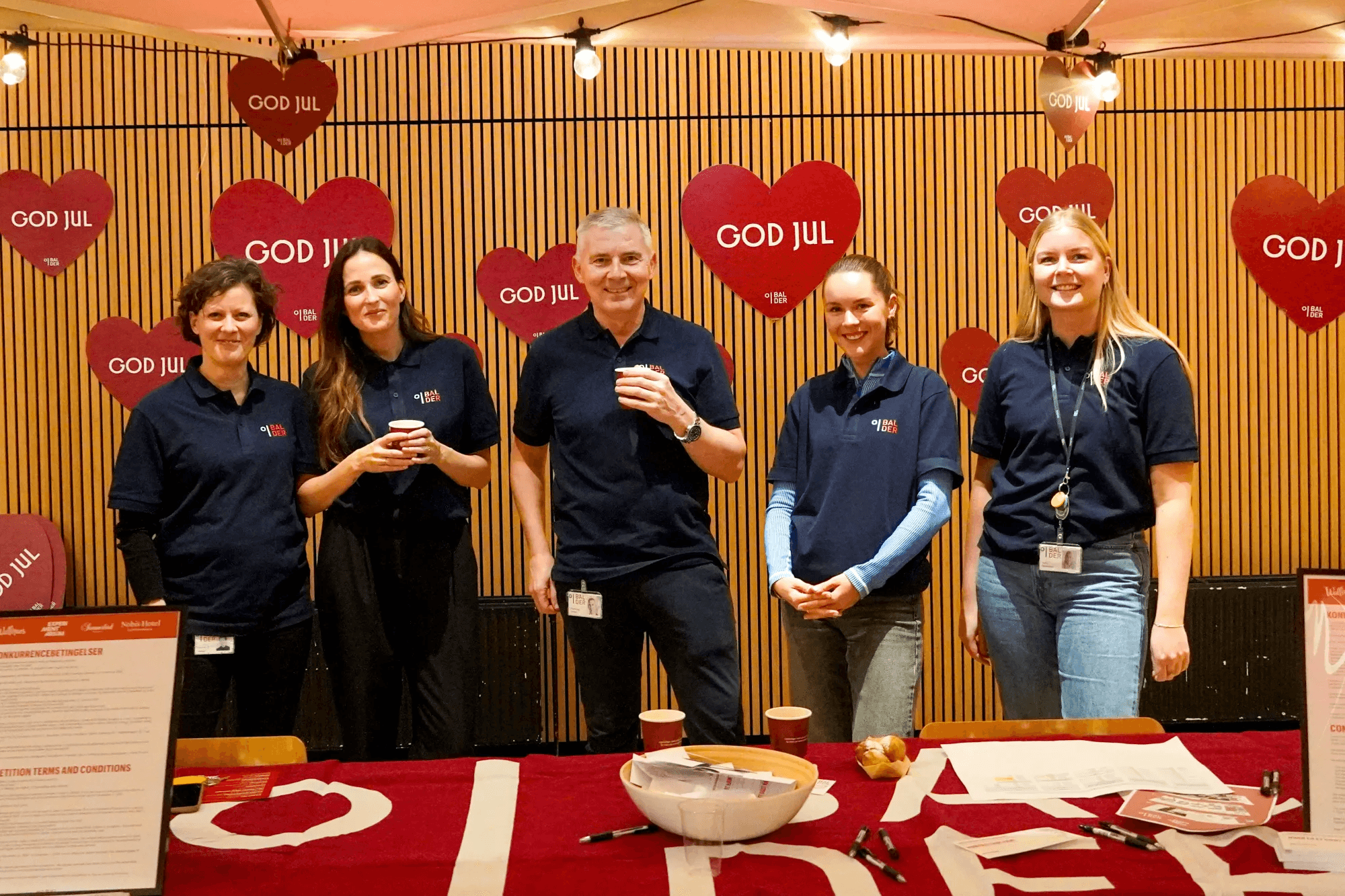 Medarbejdere fra Balder til Balders Jul på Experimentarium 2024