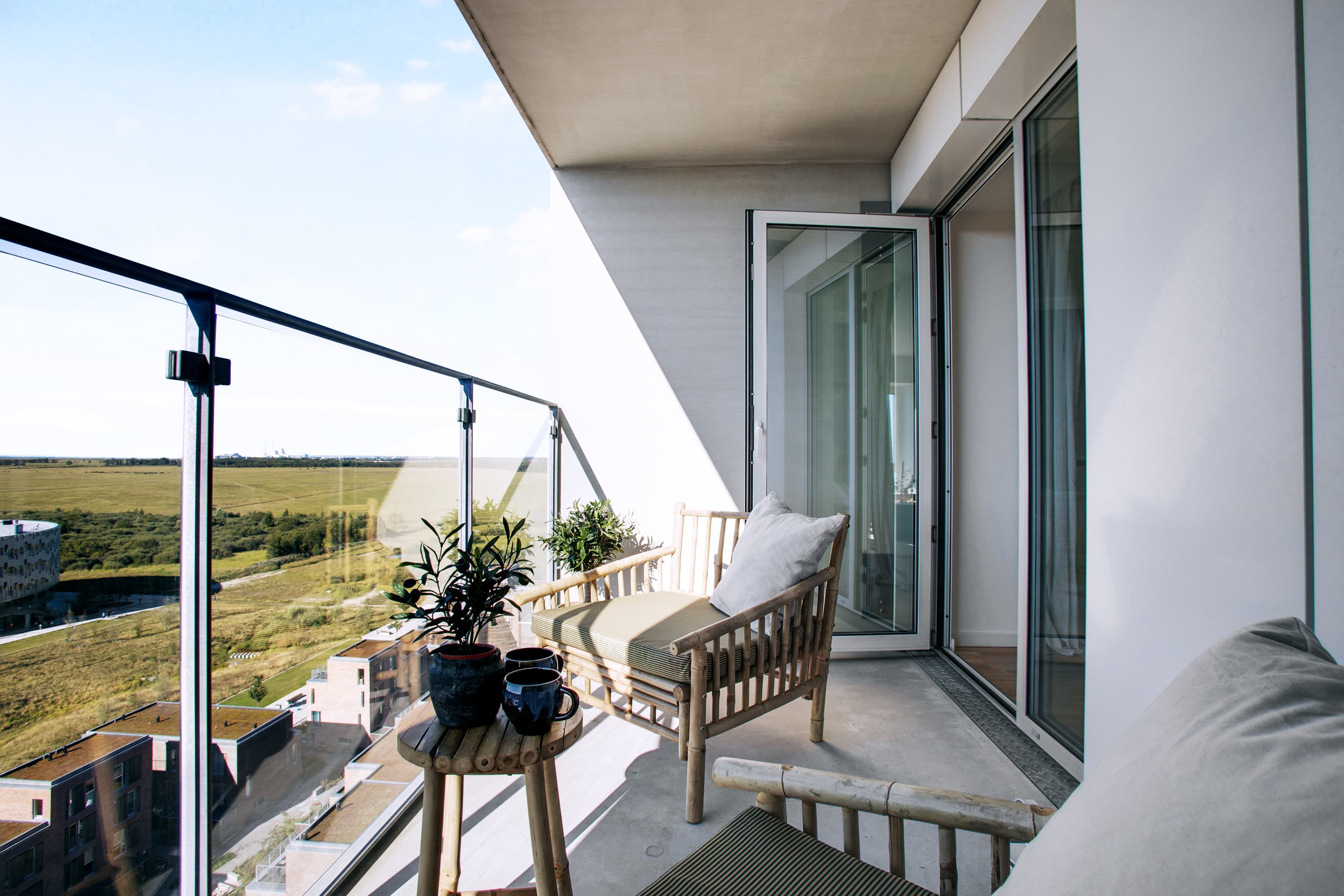 Fælledudsigten balcony interior view
