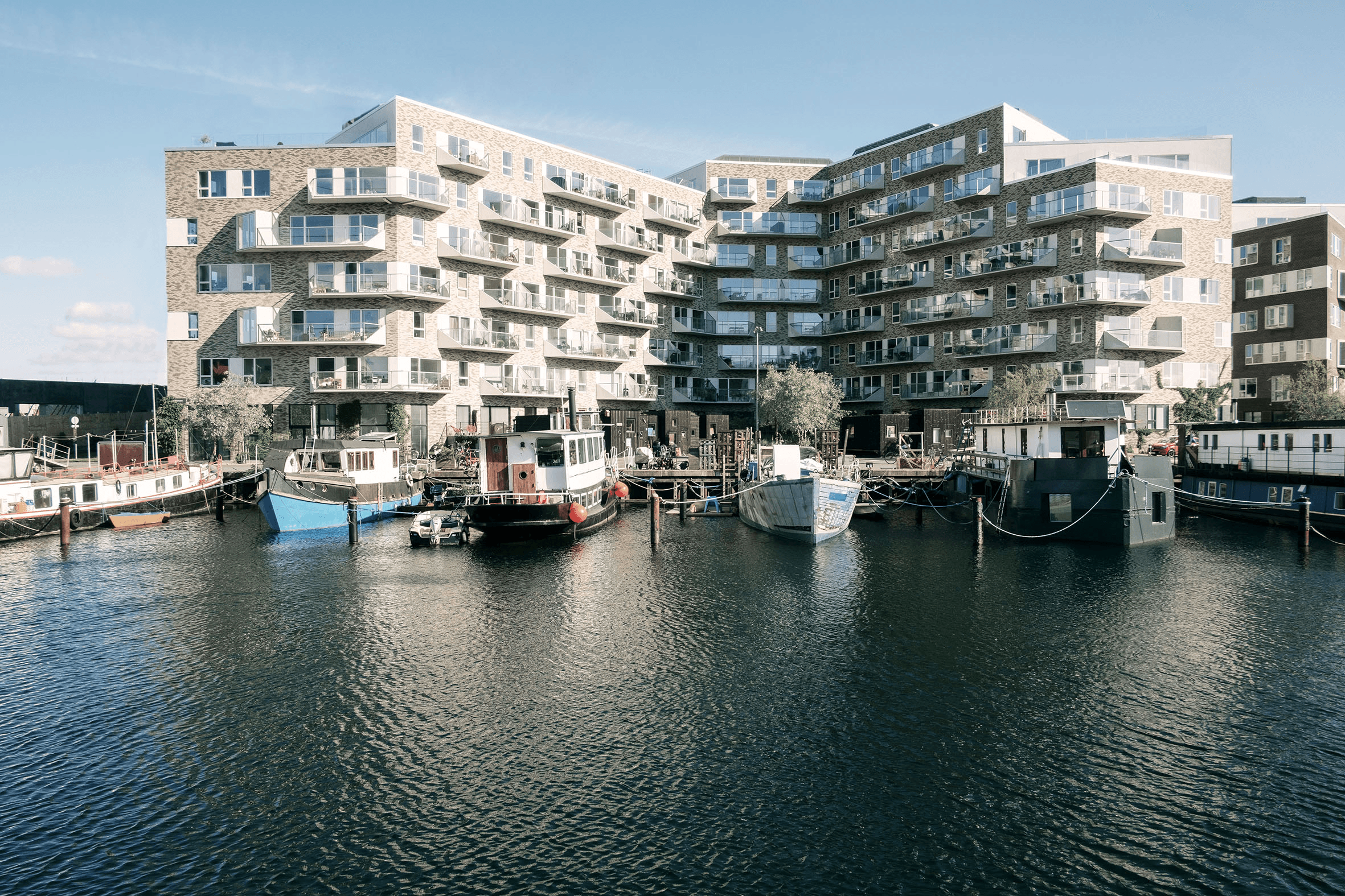 Skibbroen façade on the waterfront